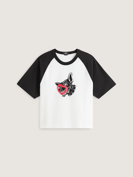 Zdjęcie produktu Vans - T-shirt Dayana Dog Face Short, male, Biały