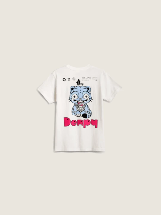 Zdjęcie produktu Vans - T-shirt dla dzieci KPop Demon Hunters x Vans Derpyunisex, Biały