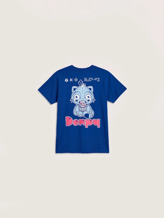 Zdjęcie produktu Vans - T-shirt dla dzieci KPop Demon Hunters x Vans Derpyunisex, Niebieski