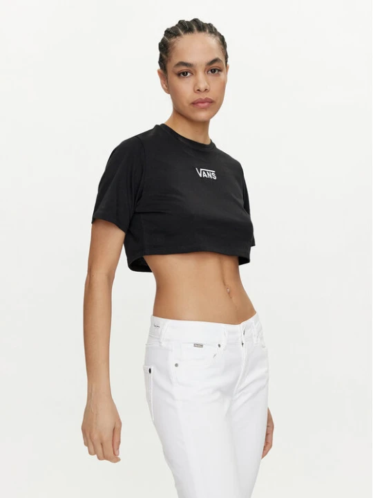 Zdjęcie produktu Vans T-Shirt Flying V Crew Crop Ii VN000GFF Czarny Regular Fit