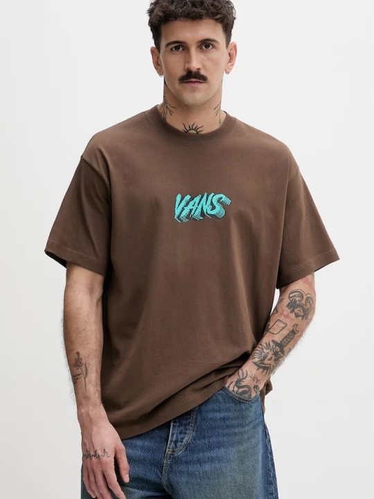 Zdjęcie produktu Vans t-shirt męski bawełniany brązowy
