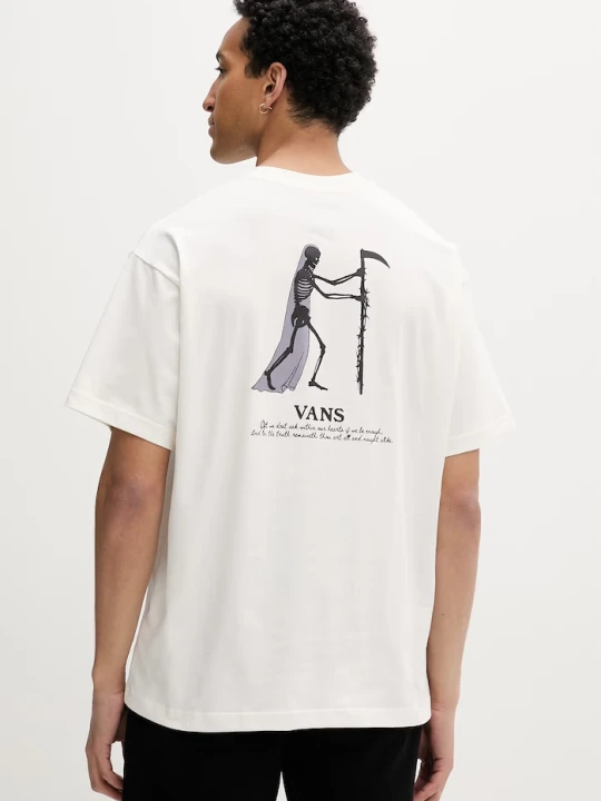 Zdjęcie produktu Vans T-shirt męski bawełniany beżowy