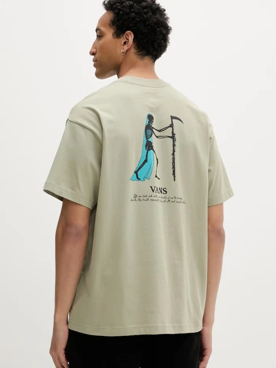 Zdjęcie produktu Vans T-shirt męski bawełniany zielony