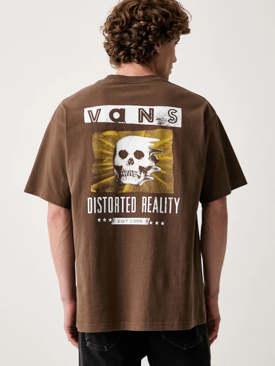 Zdjęcie produktu Vans T-shirt męski bawełniany brązowy
