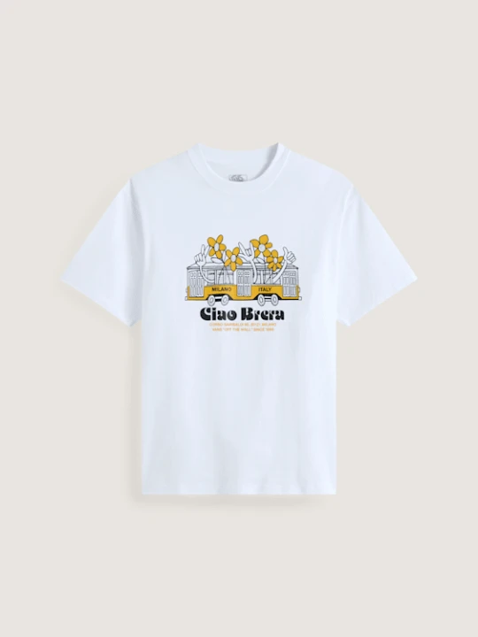 Zdjęcie produktu Vans - T-shirt Milano Ciao Brera, male, Biały
