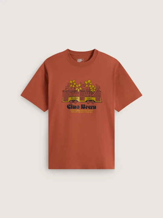 Zdjęcie produktu Vans - T-shirt Milano Ciao Brera, male, Pomarańczowy