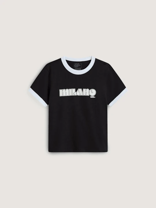 Zdjęcie produktu Vans - T-shirt Milano Vans Ringer, female, Czarny