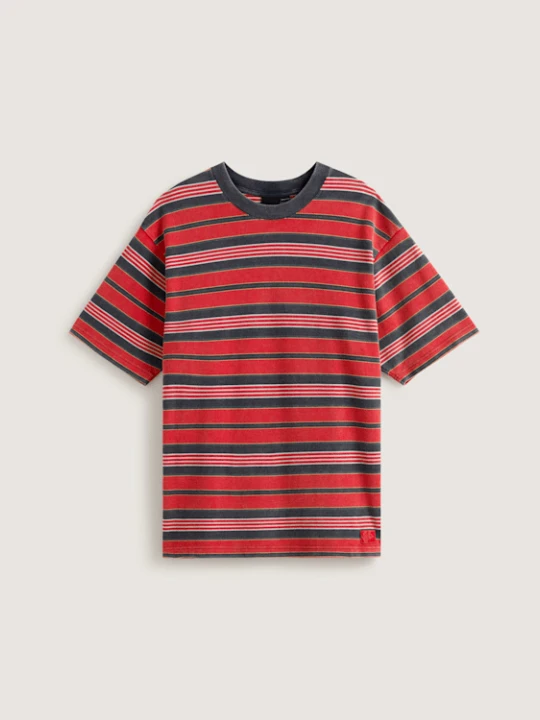 Zdjęcie produktu Vans - T-shirt Pique Stripe Knit, male, Czerwony