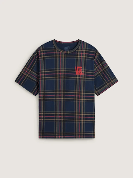 Zdjęcie produktu Vans - T-shirt Printed Plaid, Człowiek, Niebieski