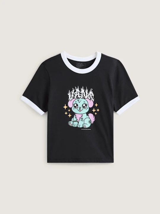 Zdjęcie produktu Vans - T-shirt Puppy Ringer, female, Czarny