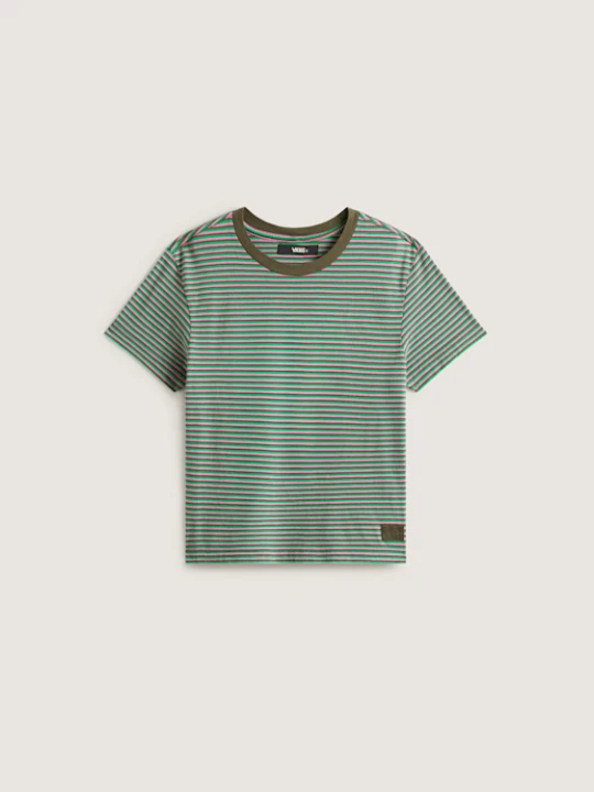 Zdjęcie produktu Vans - T-shirt Salton Stripe, female, Zielony
