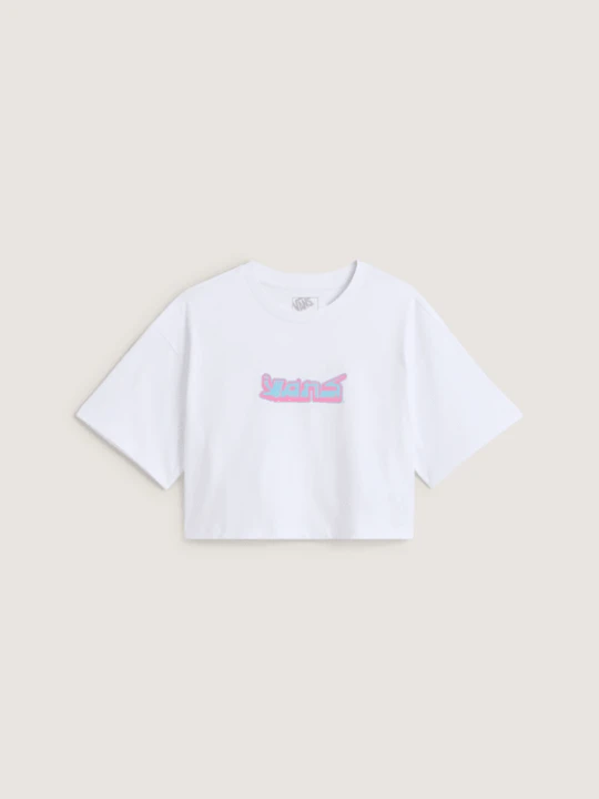 Zdjęcie produktu Vans - T-shirt Y2K Boho Relax Crop, female, Biały
