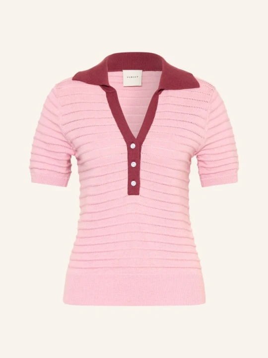 Zdjęcie produktu Varley Dzianinowa Koszulka Polo Wren pink