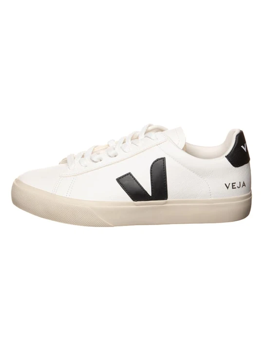 Zdjęcie produktu Veja Skórzane sneakersy "Campo" w kolorze biało-czarnym rozmiar: 45