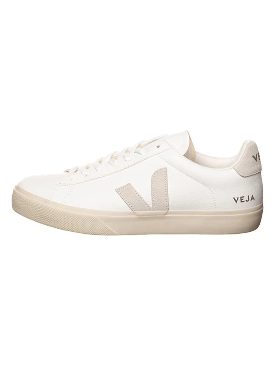 Zdjęcie produktu Veja Skórzane sneakersy "Campo" w kolorze biało-kremowym rozmiar: 45