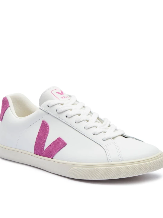 Zdjęcie produktu VEJA Skórzane sneakersy Esplar | zamsz biały