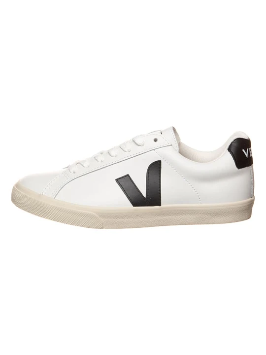 Zdjęcie produktu Veja Skórzane sneakersy "Esplar" w kolorze biało-czarnym rozmiar: 37
