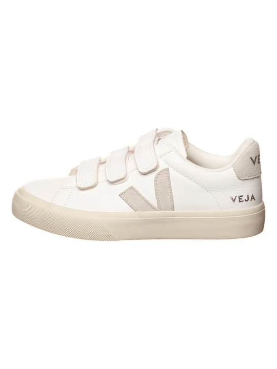 Zdjęcie produktu Veja Skórzane sneakersy "Recife" w kolorze biało-beżowym rozmiar: 37