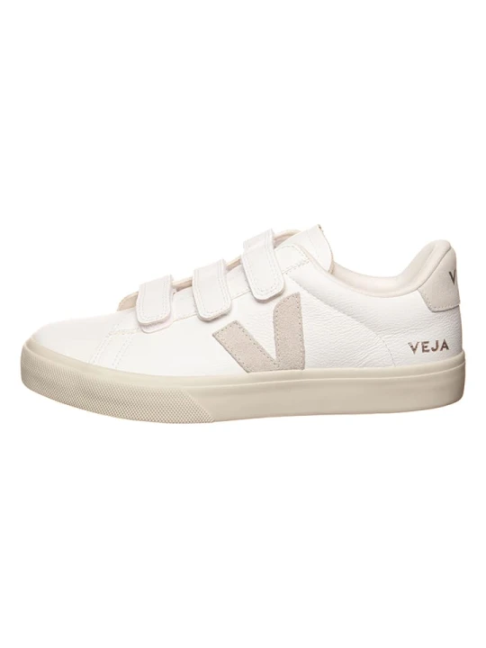Zdjęcie produktu Veja Skórzane sneakersy "Recife" w kolorze biało-beżowym rozmiar: 46