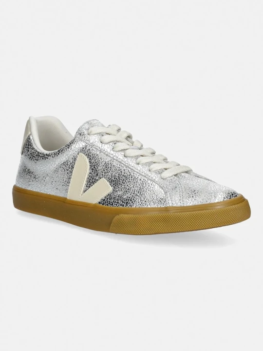 Zdjęcie produktu Veja sneakersy skórzane ESPLAR LOGO SUEDE srebrny