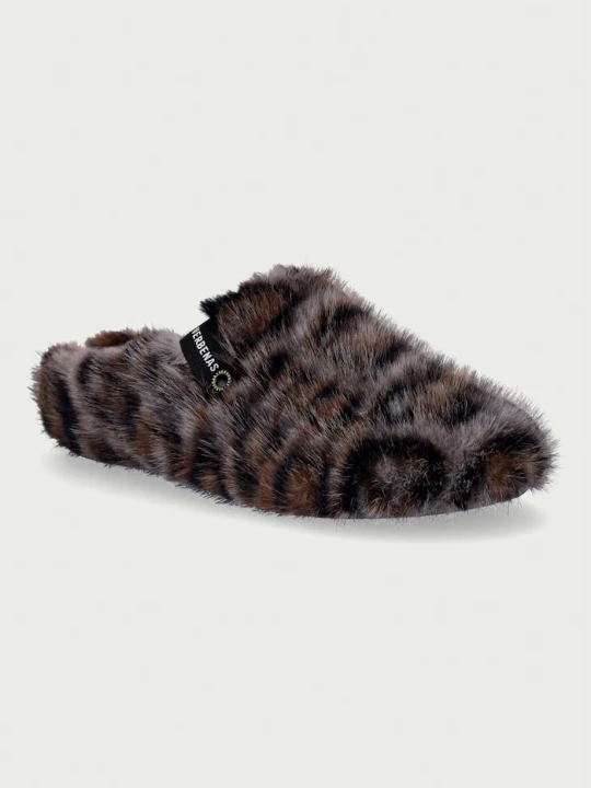 Zdjęcie produktu Verbenas kapcie damskie YORK FELINE szary