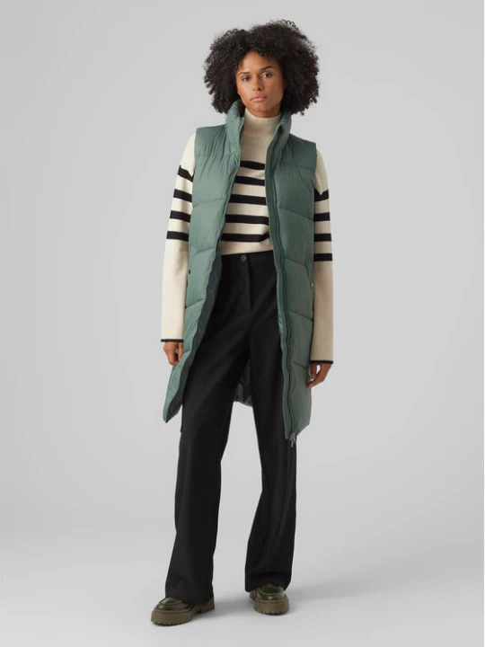 Zdjęcie produktu Vero Moda Bezrękawnik 10273950 Zielony Regular Fit