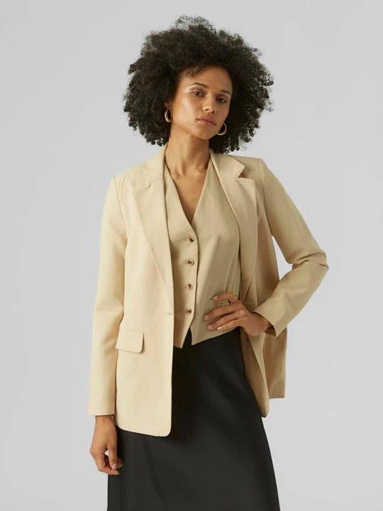 Zdjęcie produktu Vero Moda Blezer w kolorze beżowym rozmiar: XS