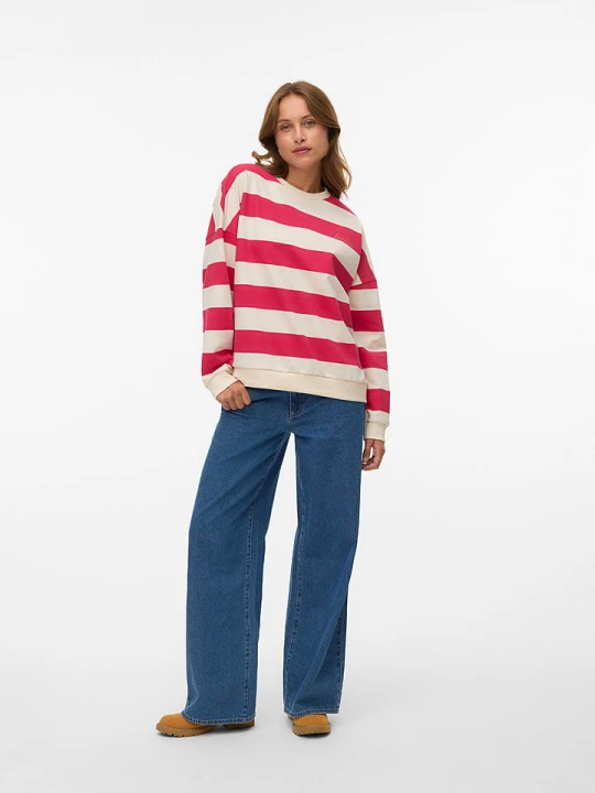 Zdjęcie produktu Vero Moda Bluza w kolorze czerwono-kremowym rozmiar: XS