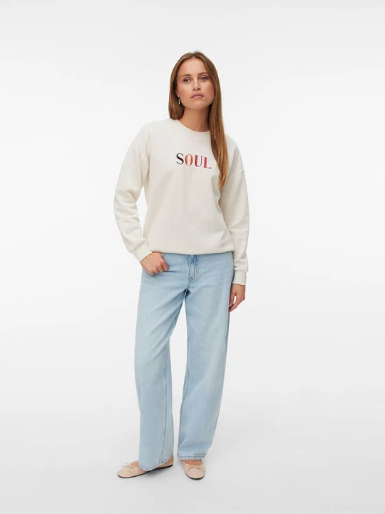 Zdjęcie produktu Vero Moda Bluza w kolorze kremowym rozmiar: L