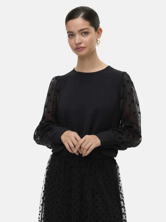 Zdjęcie produktu Vero Moda Bluzka Alva 10337474 Czarny Regular Fit