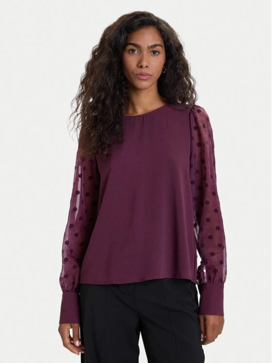 Zdjęcie produktu Vero Moda Bluzka Alva 10337474 Fioletowy Regular Fit