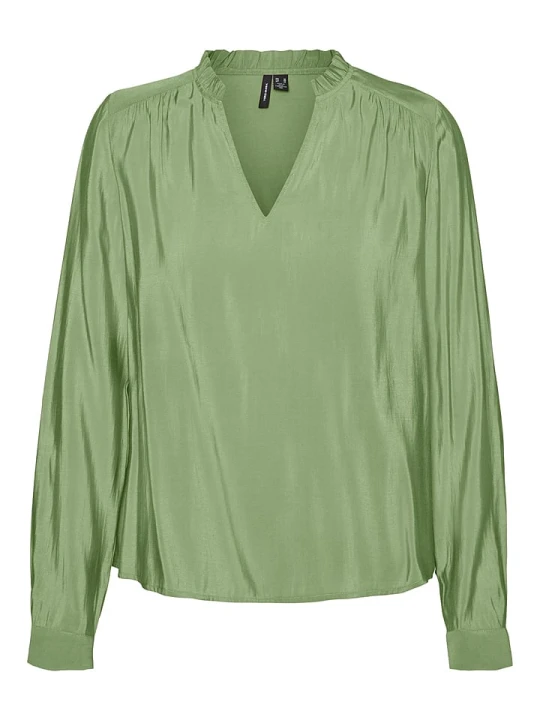 Zdjęcie produktu Vero Moda Bluzka "Bell" w kolorze zielonym rozmiar: XS