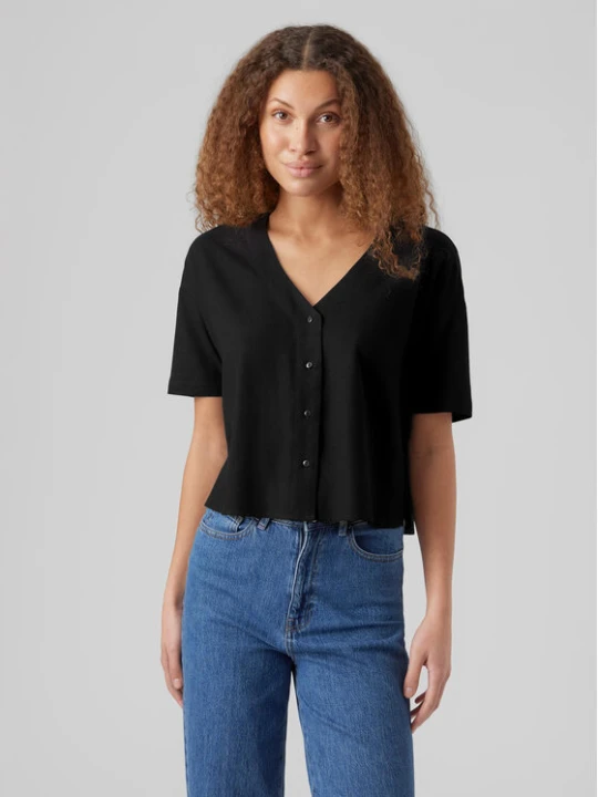 Zdjęcie produktu Vero Moda Bluzka Jesmilo 10279696 Czarny Regular Fit