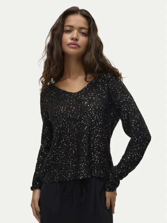 Zdjęcie produktu Vero Moda Bluzka Leilani 10318223 Czarny Loose Fit