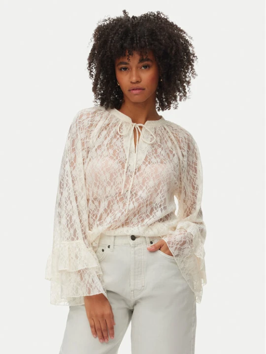 Zdjęcie produktu Vero Moda Bluzka Loulou 10345400 Biały Loose Fit