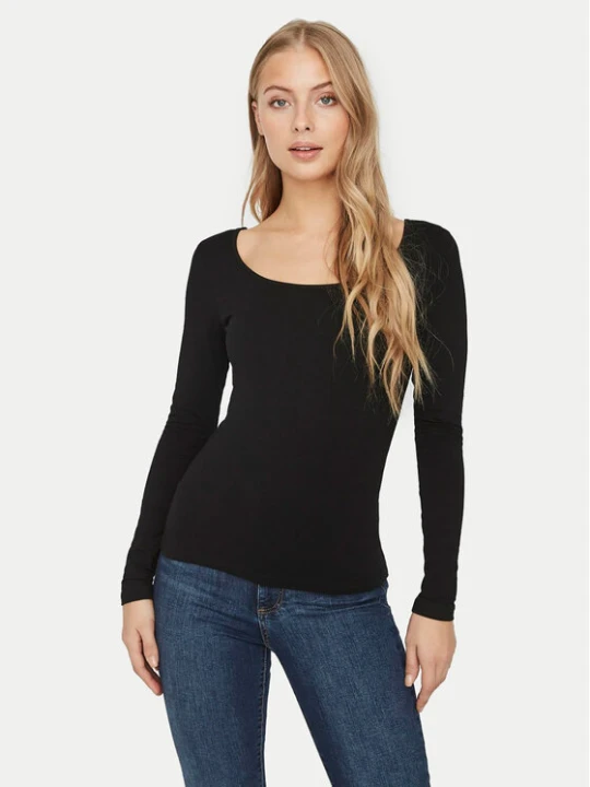 Zdjęcie produktu Vero Moda Bluzka Maxi My 10228809 Czarny Slim Fit