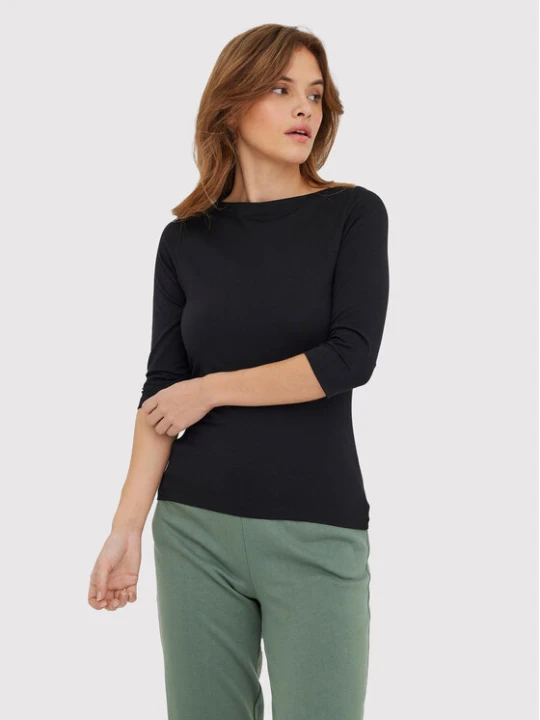Zdjęcie produktu Vero Moda Bluzka Panda 10274133 Czarny Regular Fit