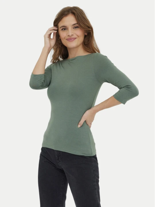 Zdjęcie produktu Vero Moda Bluzka Panda 10274133 Zielony Regular Fit
