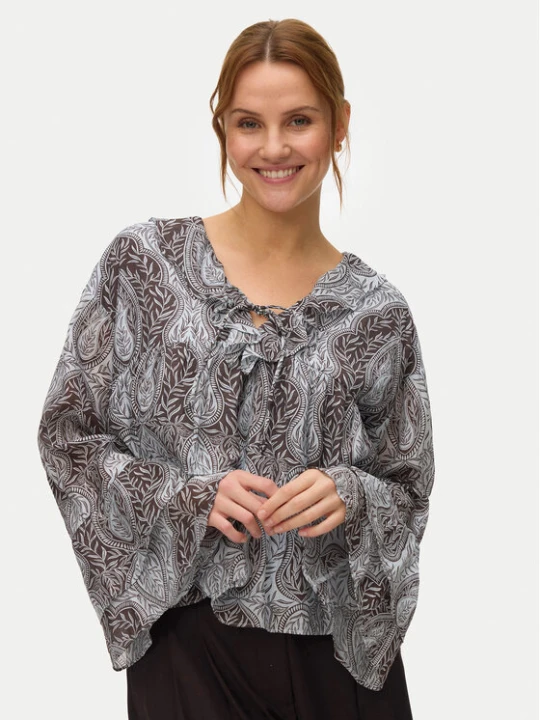 Zdjęcie produktu Vero Moda Bluzka Tara 10346962 Błękitny Regular Fit Niebieski jasny