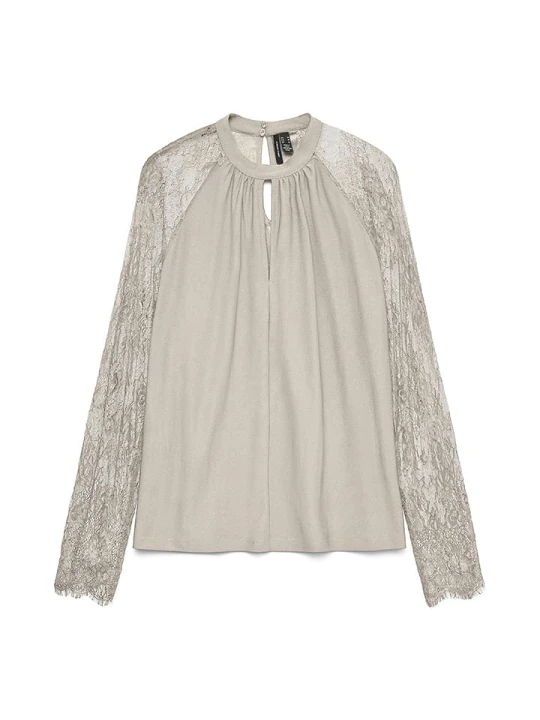 Zdjęcie produktu Vero Moda Bluzka w kolorze beżowym rozmiar: S