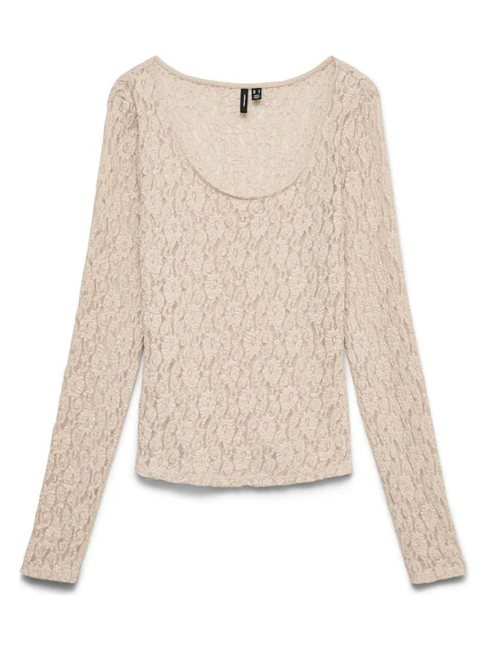 Zdjęcie produktu Vero Moda Bluzka w kolorze beżowym rozmiar: S