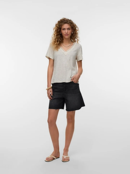 Zdjęcie produktu Vero Moda Bluzka w kolorze beżowym rozmiar: S
