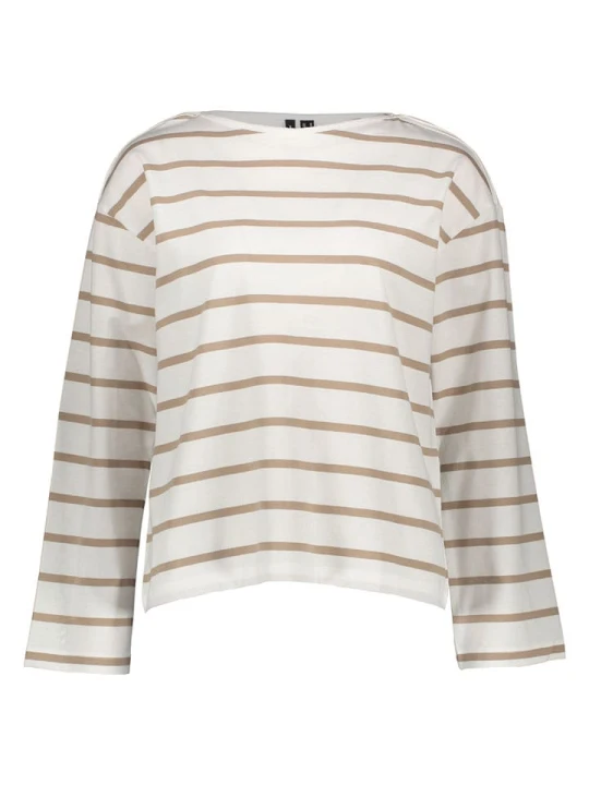 Zdjęcie produktu Vero Moda Bluzka w kolorze biało-beżowym rozmiar: M