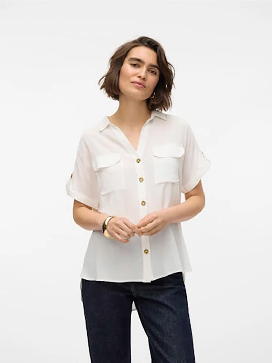 Zdjęcie produktu Vero Moda Bluzka w kolorze białym rozmiar: S