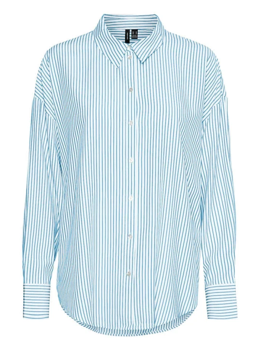 Zdjęcie produktu Vero Moda Bluzka w kolorze błękitno-białym rozmiar: XS