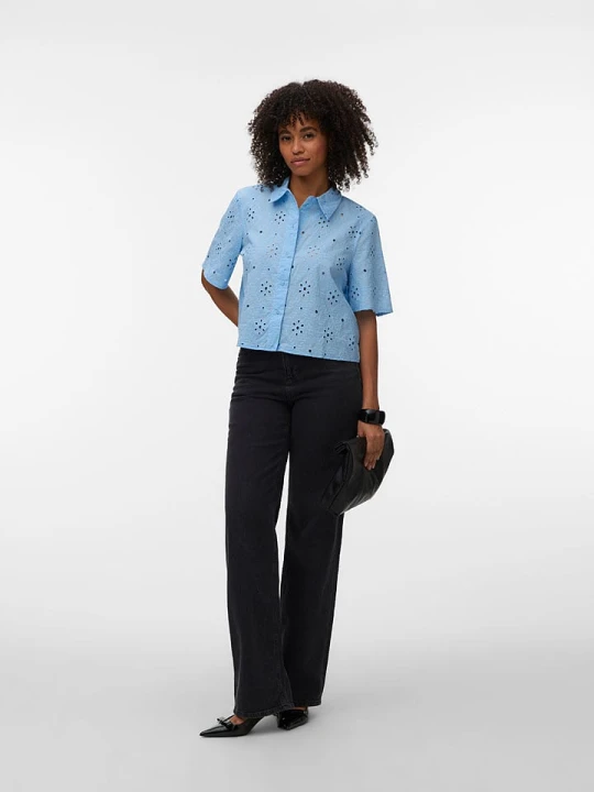 Zdjęcie produktu Vero Moda Bluzka w kolorze błękitnym rozmiar: XL