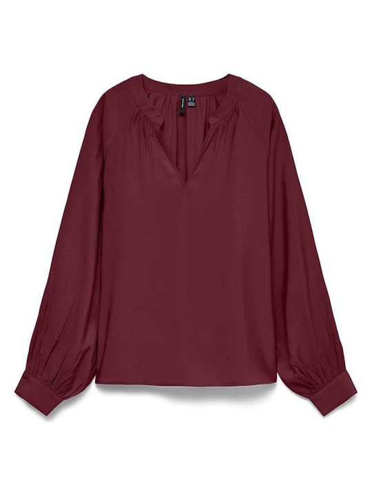 Zdjęcie produktu Vero Moda Bluzka w kolorze bordowym rozmiar: L