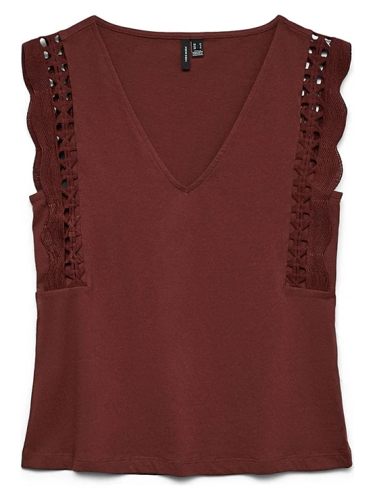 Zdjęcie produktu Vero Moda Bluzka w kolorze bordowym rozmiar: XL