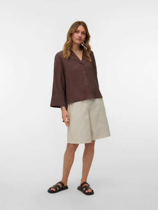 Zdjęcie produktu Vero Moda Bluzka w kolorze brązowym rozmiar: L