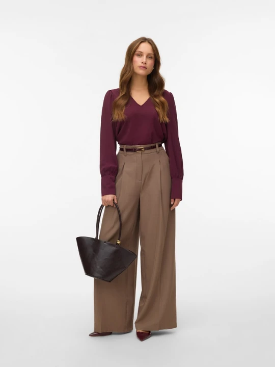 Zdjęcie produktu Vero Moda Bluzka w kolorze ciemnofioletowym rozmiar: XS